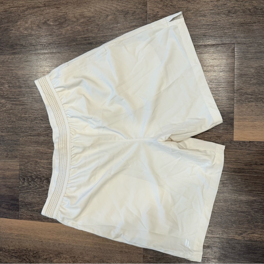 Fabletics Men’s Performance Shorts – Beige/Tan – Size L